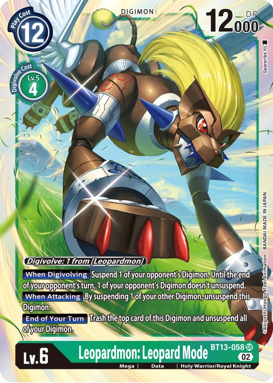 Image for Leopardmon: Leopard Mode - Digimon Card Game