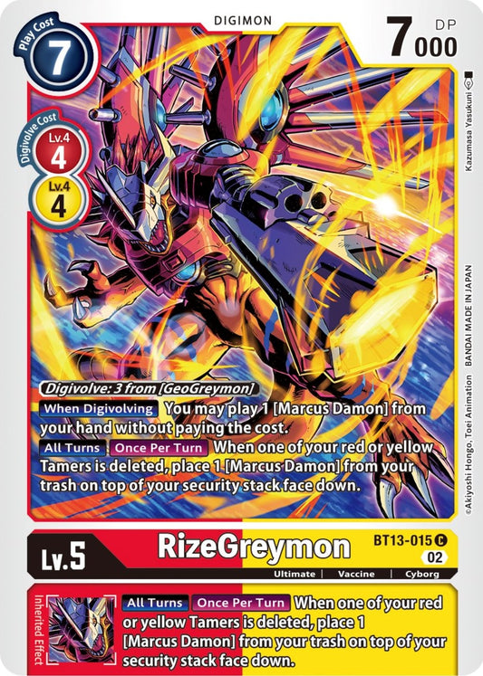Image for RizeGreymon - Digimon Card Game
