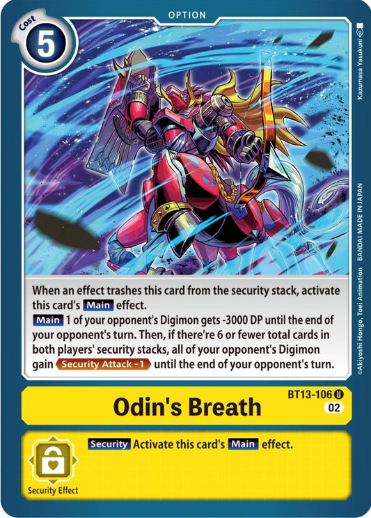 Image for Odin's Breath - Digimon Card Game