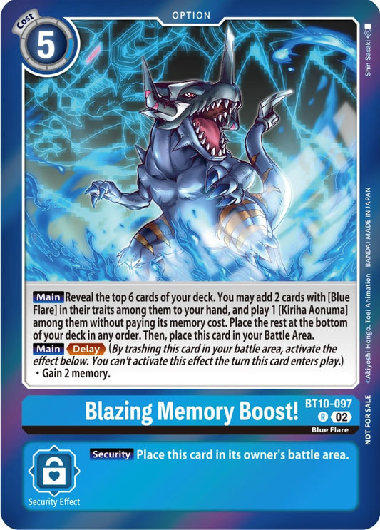 Image for Blazing Memory Boost! (Event Pack 5) - Digimon Card Game