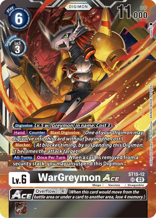 Image for WarGreymon ACE (Box Topper) - Digimon Card Game