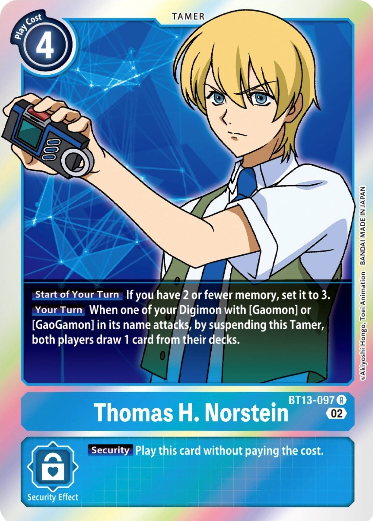 Image for Thomas H. Norstein - Digimon Card Game