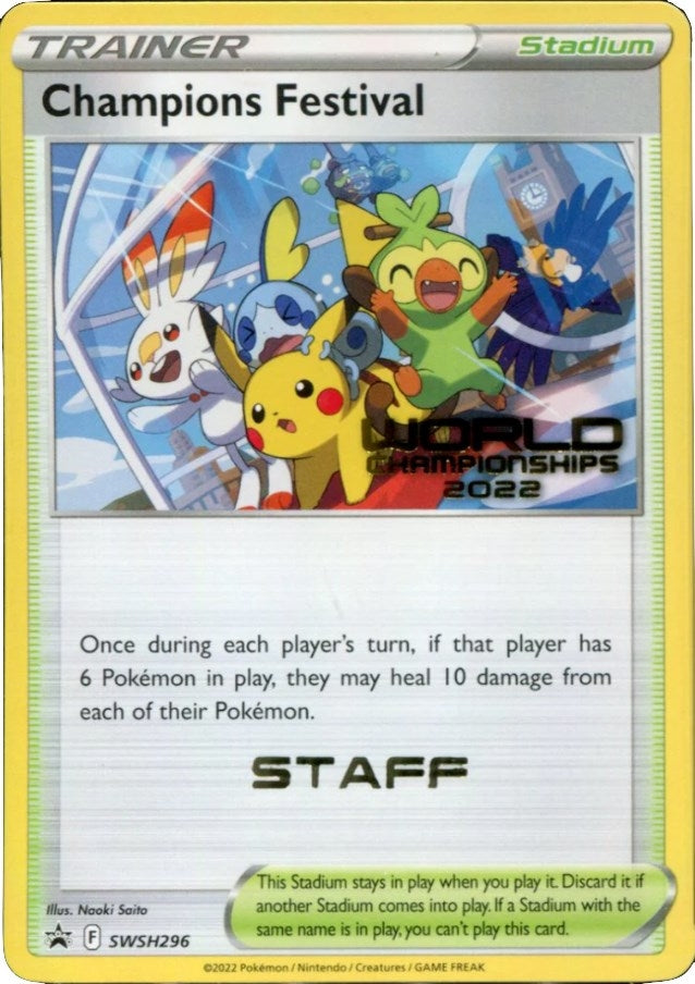 Image for Champions Festival - SWSH296 (World Championships 2022) [Staff] - Pokemon