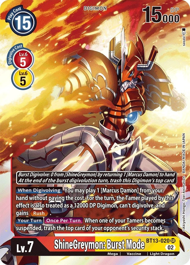 Image for ShineGreymon: Burst Mode - Digimon Card Game