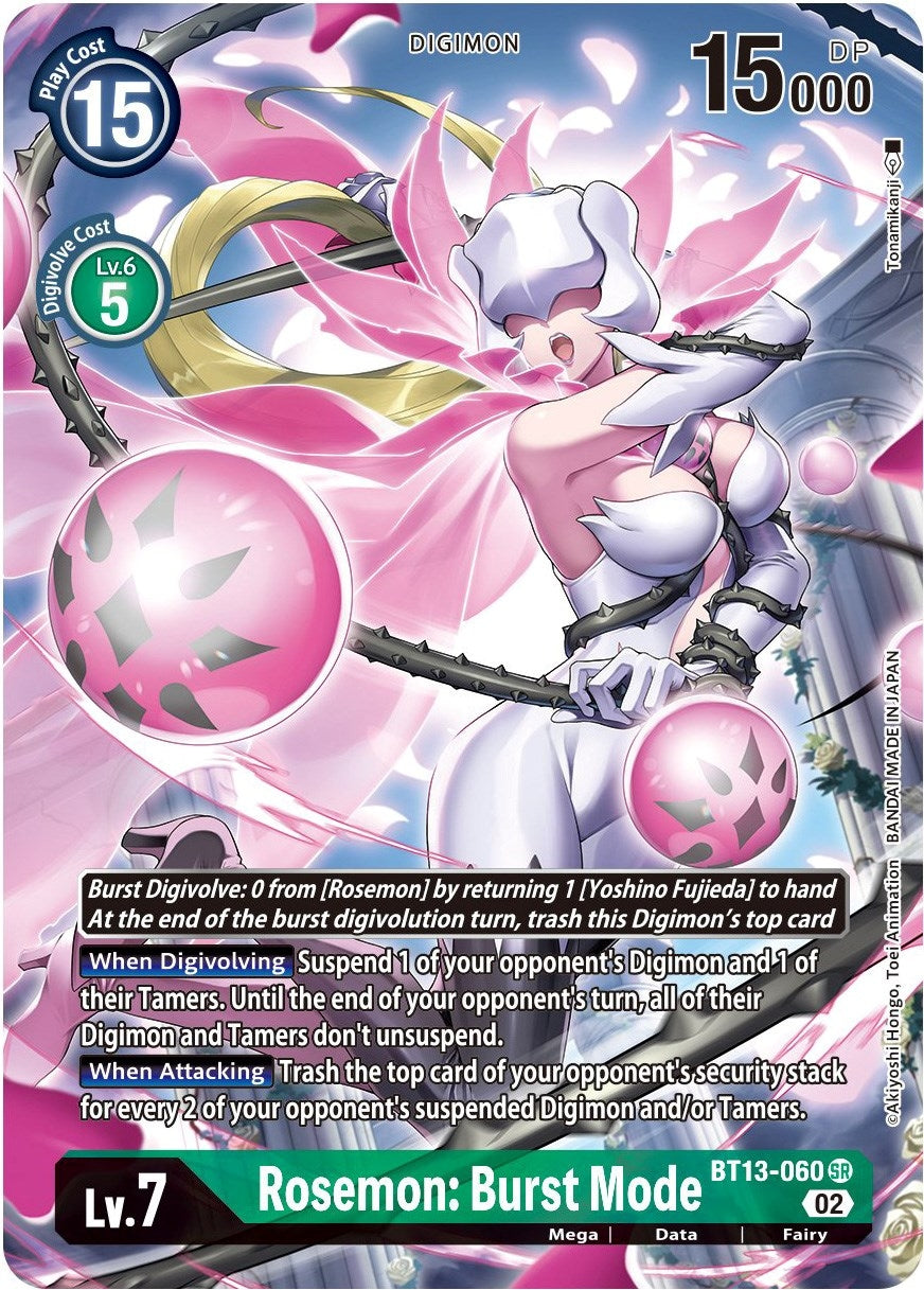 Image for Rosemon: Burst Mode (Alternate Art) - Digimon Card Game