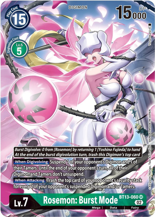 Image for Rosemon: Burst Mode (Alternate Art) - Digimon Card Game