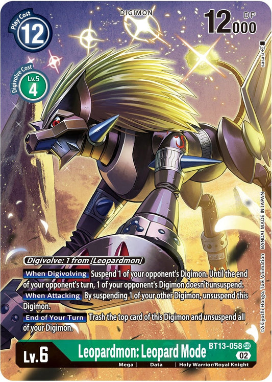 Image for Leopardmon: Leopard Mode (Alternate Art) - Digimon Card Game