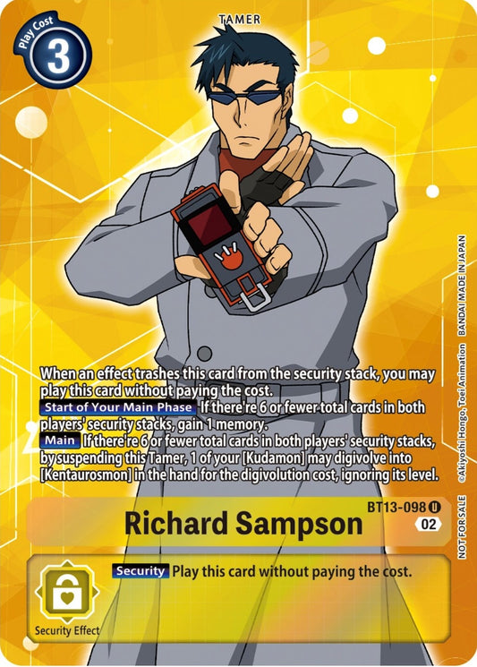 Image for Richard Sampson (Box Topper) - Digimon Card Game