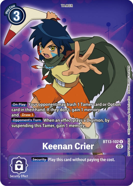 Image for Keenan Crier (Box Topper) - Digimon Card Game