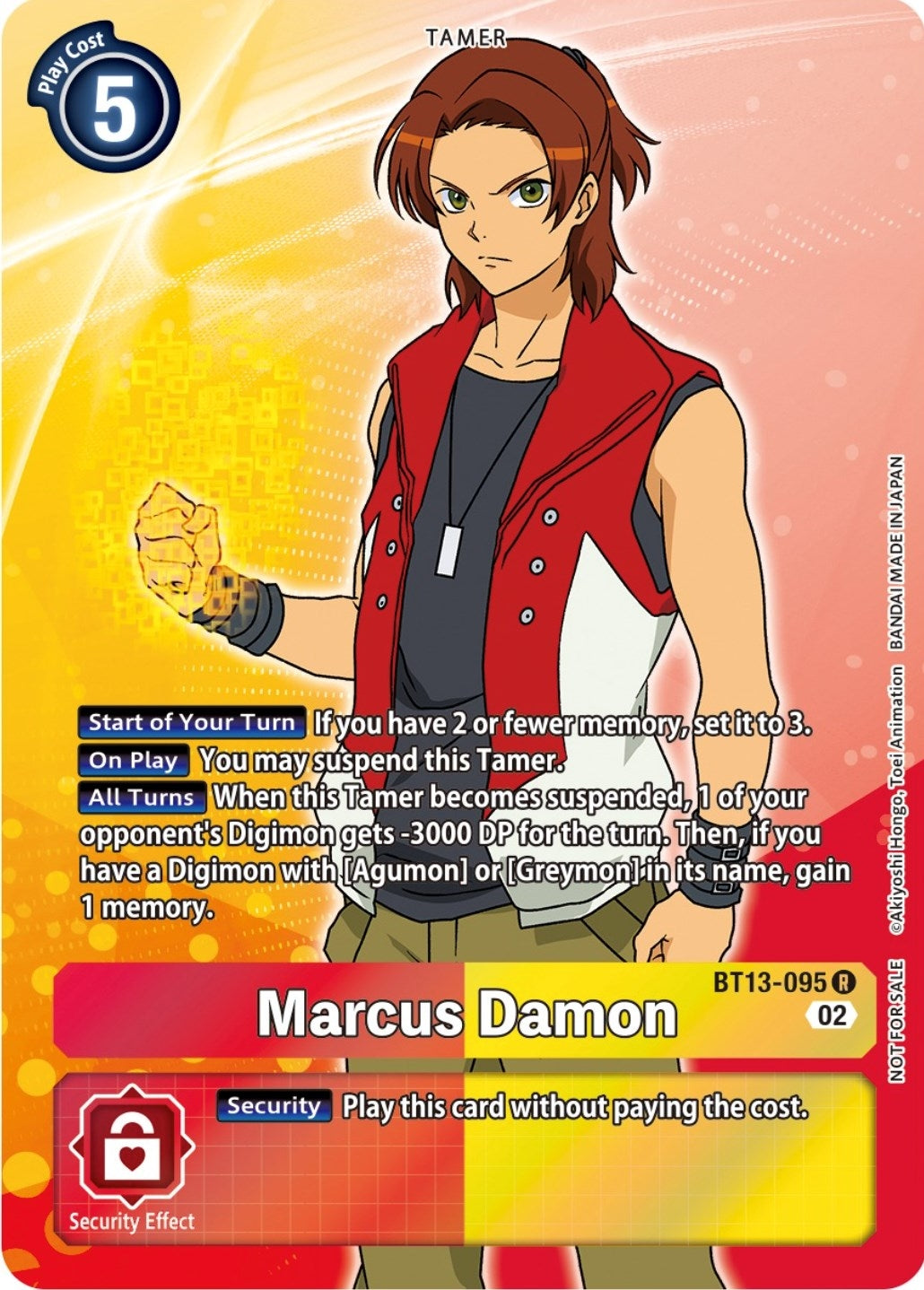 Image for Marcus Damon (Box Topper) - Digimon Card Game