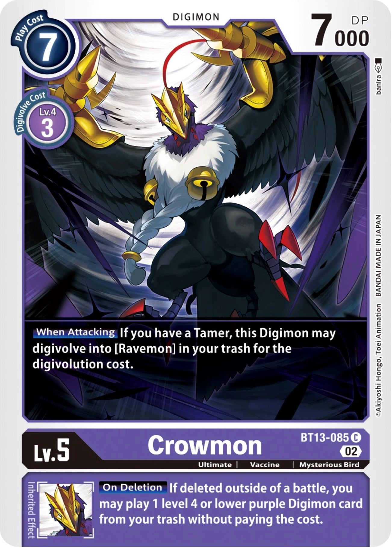 Image for Crowmon - Digimon Card Game