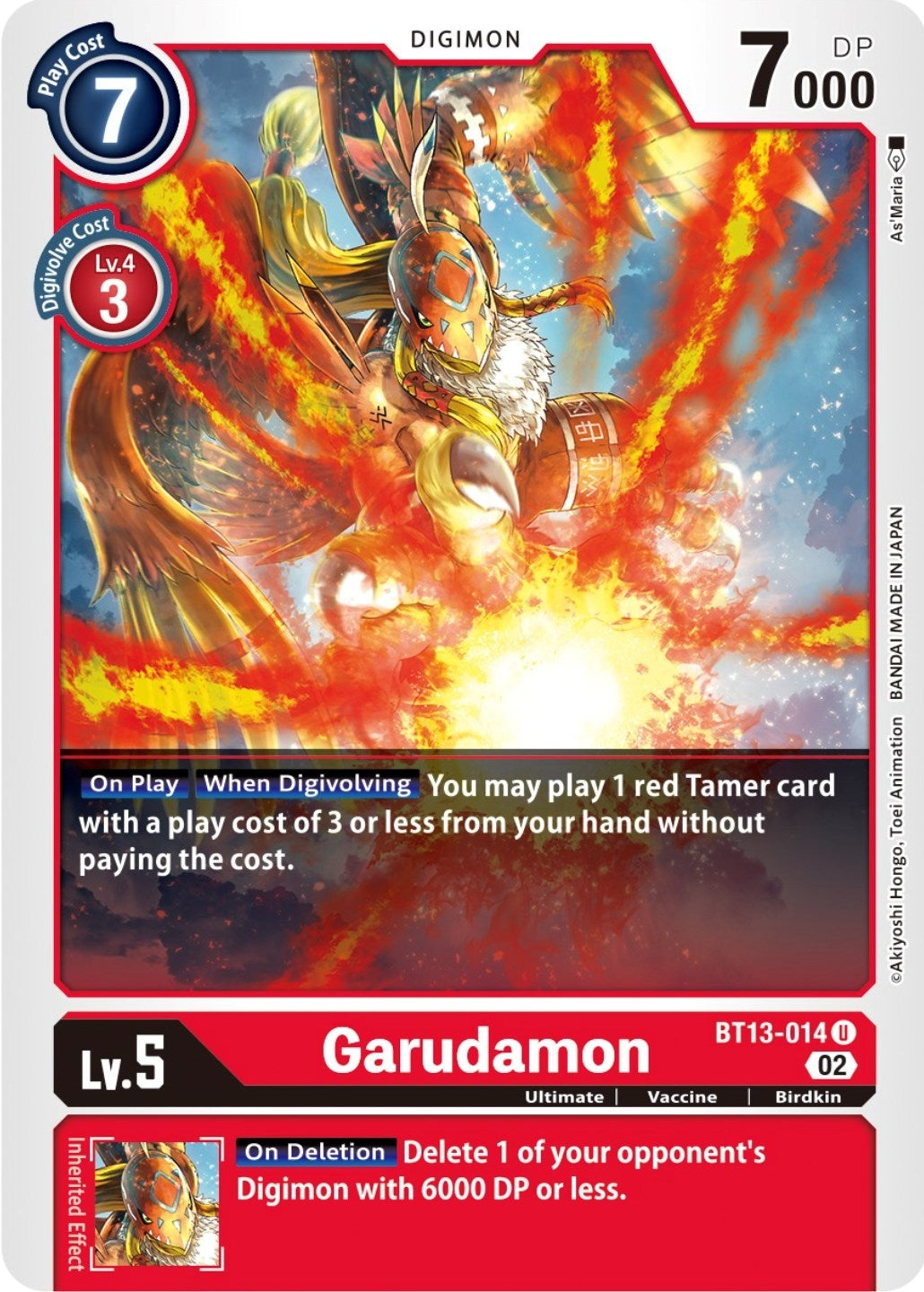 Image for Garudamon - Digimon Card Game
