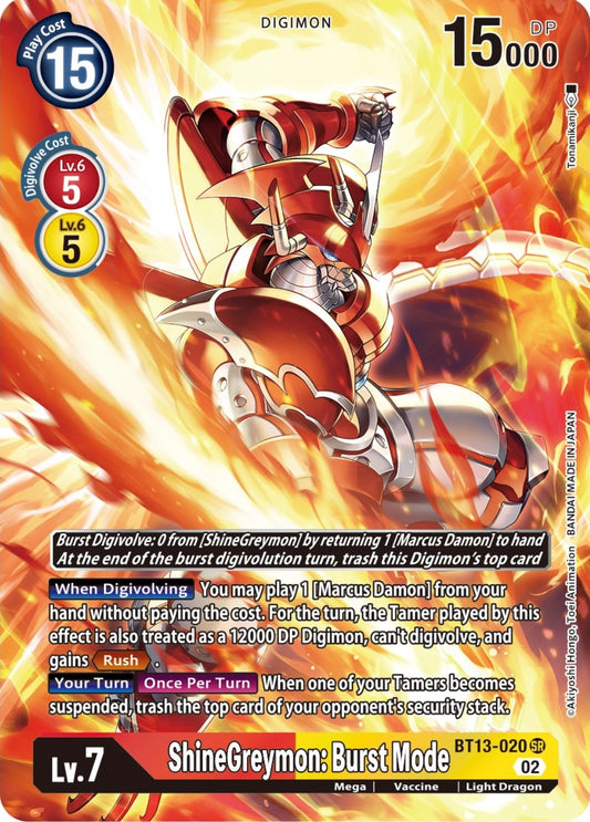 Image for ShineGreymon: Burst Mode (Alternate Art) - Digimon Card Game