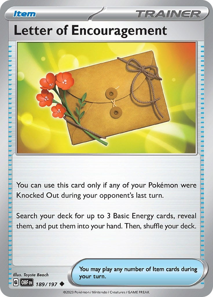 Image for Letter of Encouragement - Pokemon