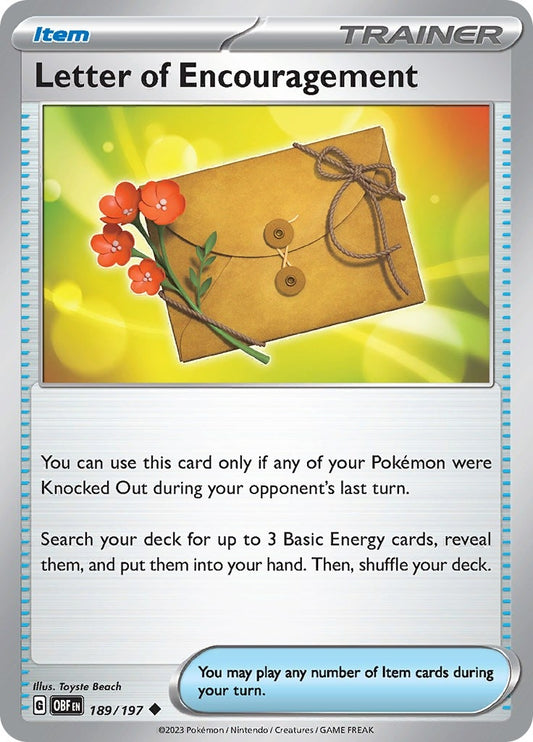 Image for Letter of Encouragement - Pokemon