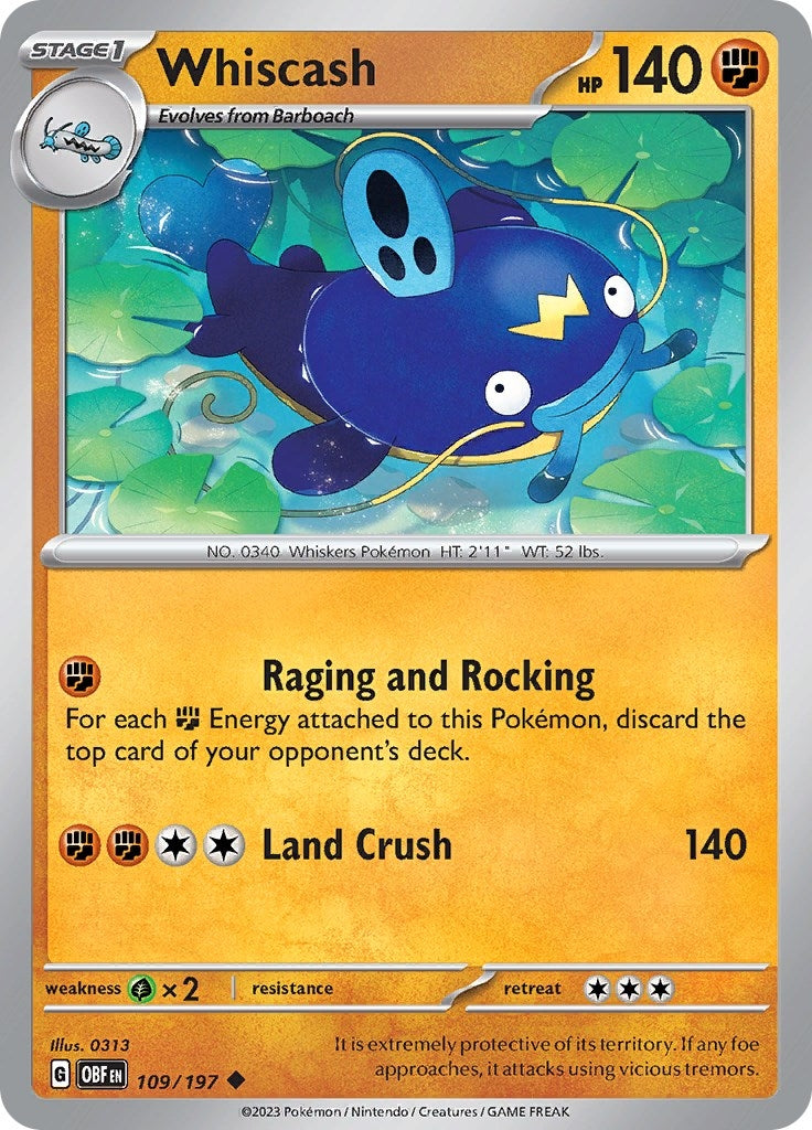 Image for Whiscash - Pokemon