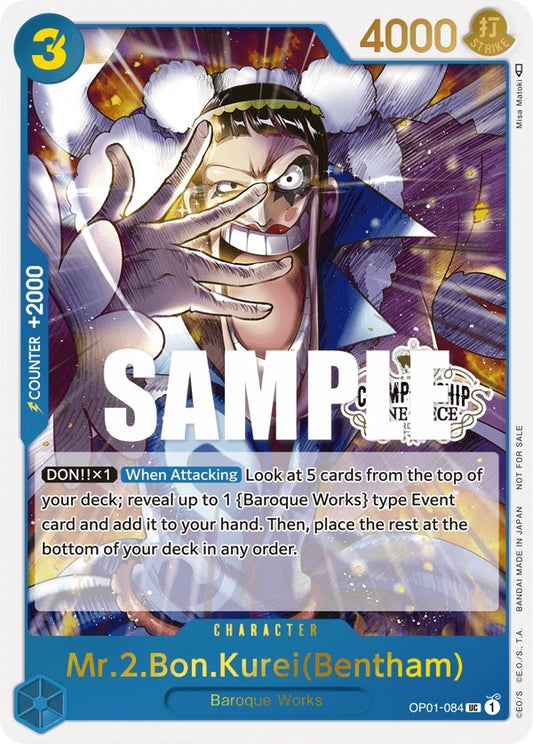 Image for Mr.2.Bon.Kurei (Bentham) (Store Championship Participation Pack Vol. 2) - One Piece Card Game