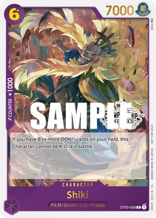 Image for Shiki (Store Championship Participation Pack Vol. 2) - One Piece Card Game