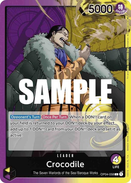Image for Crocodile (058) - One Piece Card Game