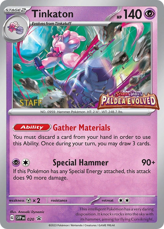 Image for Tinkaton - 020 (Prerelease) [Staff] - Pokemon