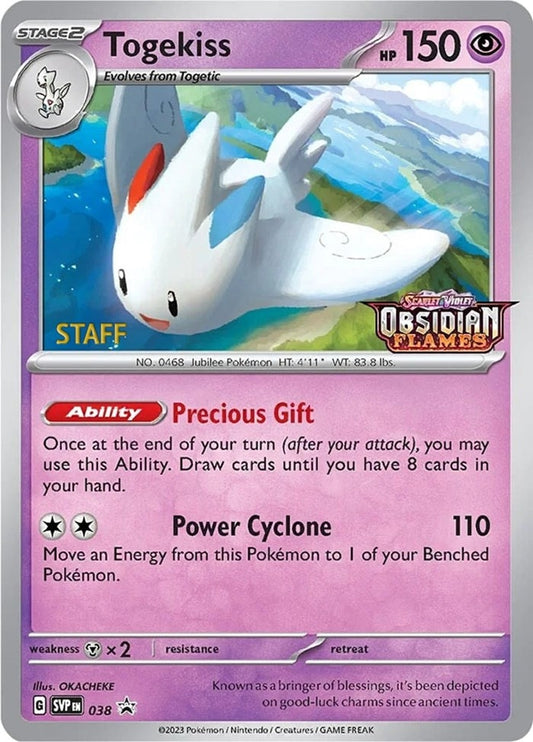 Image for Togekiss - 038 (Prerelease) [Staff] - Pokemon