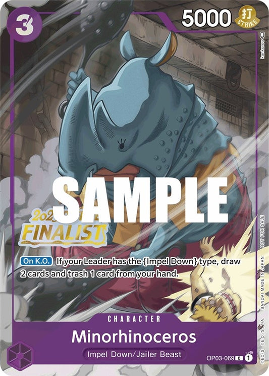 Image for Minorhinoceros (Offline Regional 2023) [Finalist] - One Piece Card Game