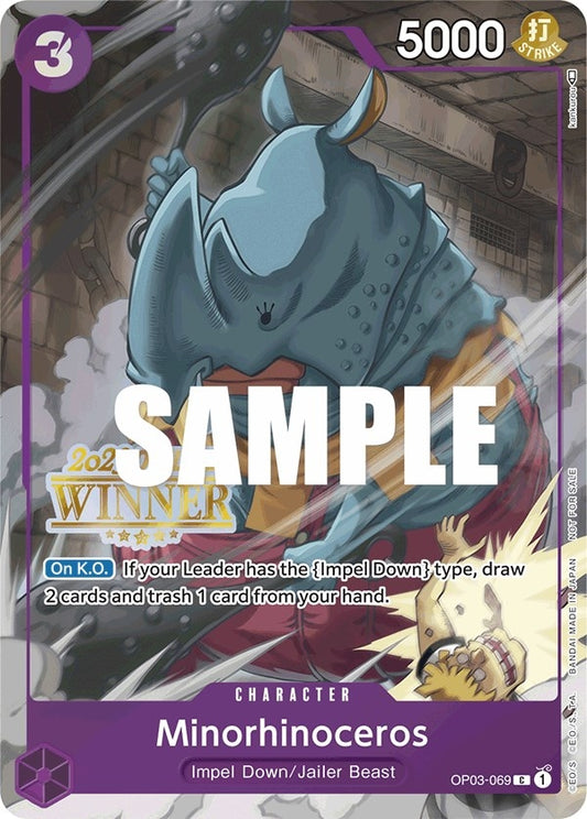 Image for Minorhinoceros (Offline Regional 2023) [Winner] - One Piece Card Game