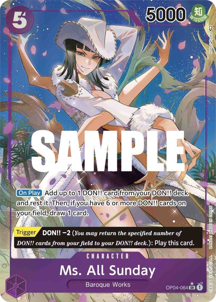 Image for Ms. All Sunday (Alternate Art) - One Piece Card Game