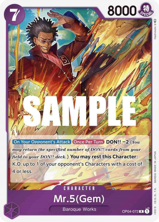 Image for Mr.5 (Gem) - One Piece Card Game
