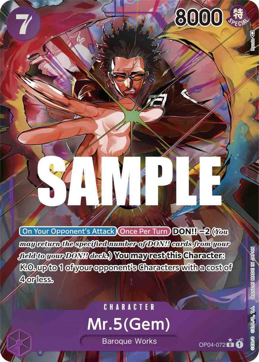 Image for Mr.5 (Gem) (Alternate Art) - One Piece Card Game