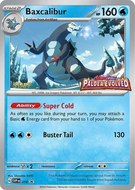 Image for Baxcalibur - 019 (Prerelease) [Staff] - Pokemon