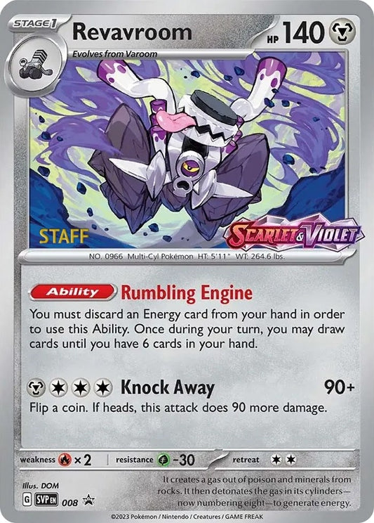 Image for Revavroom - 008 (Prerelease) [Staff] - Pokemon
