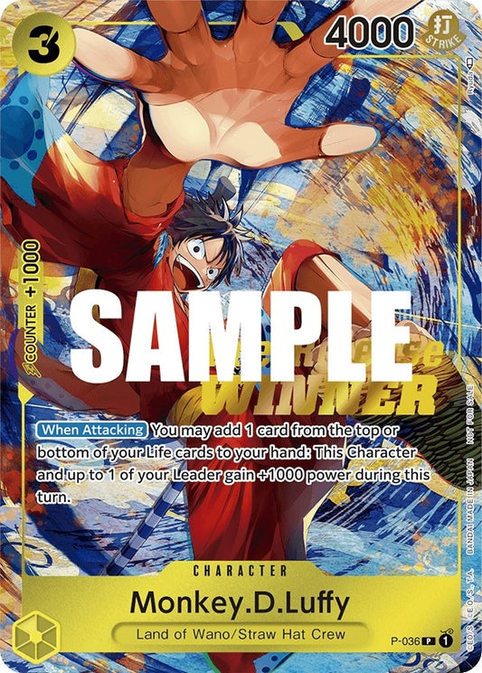 Image for Monkey.D.Luffy (Pre-Release Tournament) (Winner) - One Piece Card Game