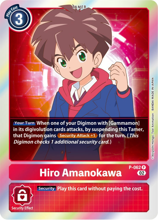 Image for Hiro Amanokawa - P-062 (Resurgence Booster Reprint) - Digimon Card Game