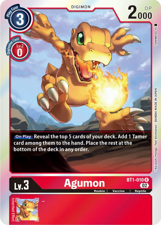 Image for Agumon - BT1-010 (Resurgence Booster Reprint) - Digimon Card Game