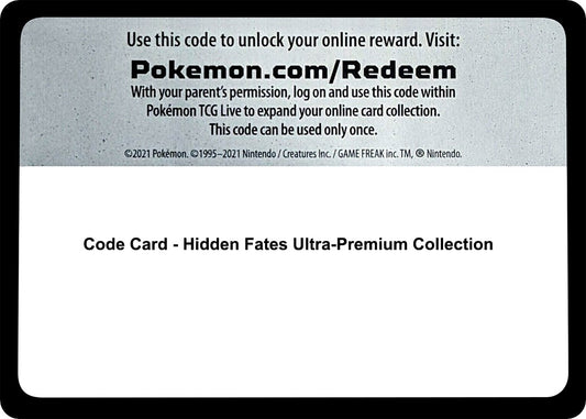 Image for Code Card - Hidden Fates Ultra-Premium Collection - Pokemon