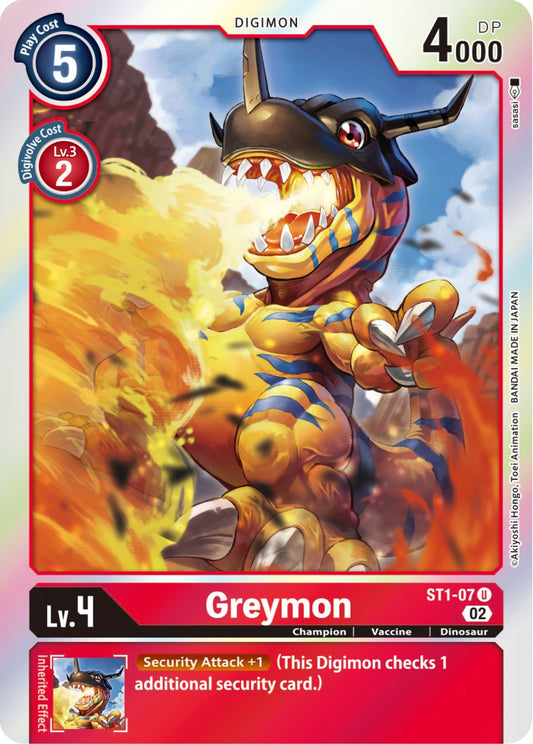 Image for Greymon - ST1-07 (Resurgence Booster Reprint) - Digimon Card Game