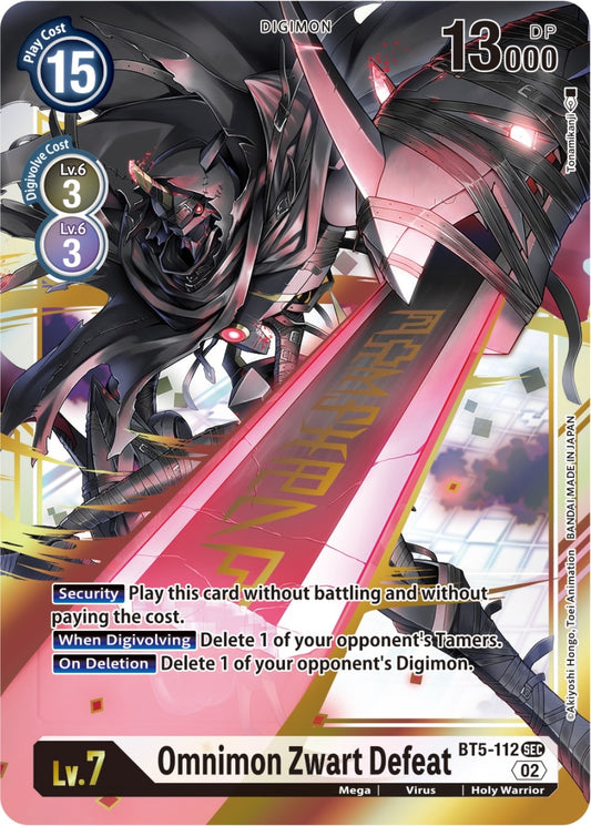 Image for Omnimon Zwart Defeat (Resurgence Booster Reprint) - Digimon Card Game
