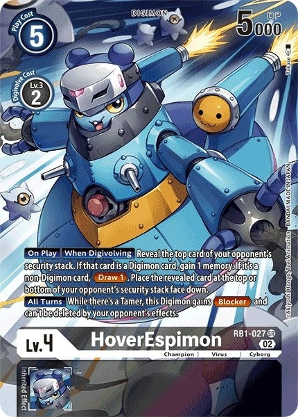 Image for HoverEspimon (Textured Alternate Art) - Digimon Card Game