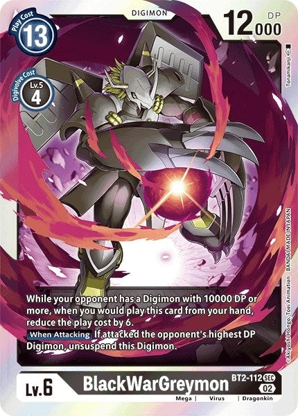 Image for BlackWarGreymon (Resurgence Booster Reprint) - Digimon Card Game