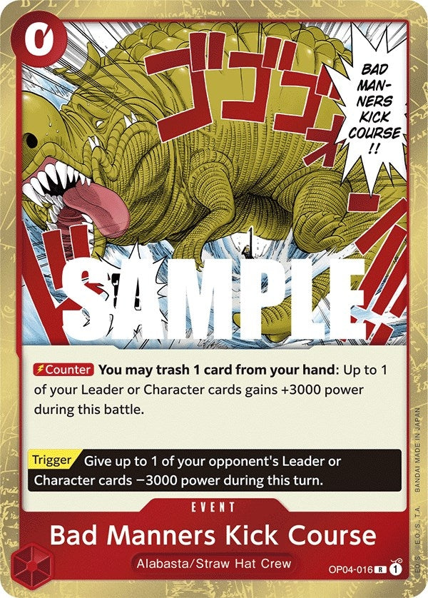 Image for Bad Manners Kick Course - One Piece Card Game