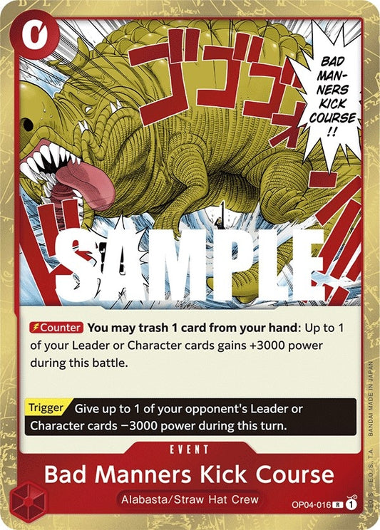 Image for Bad Manners Kick Course - One Piece Card Game