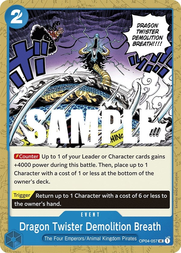 Image for Dragon Twister Demolition Breath - One Piece Card Game