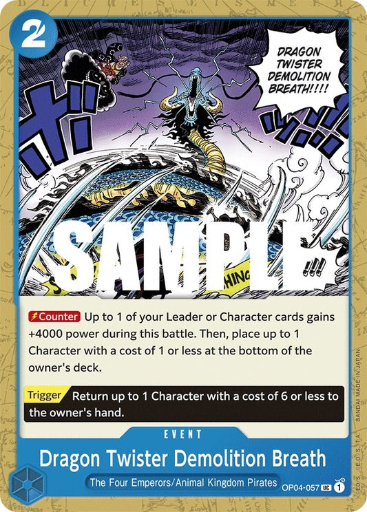 Image for Dragon Twister Demolition Breath - One Piece Card Game