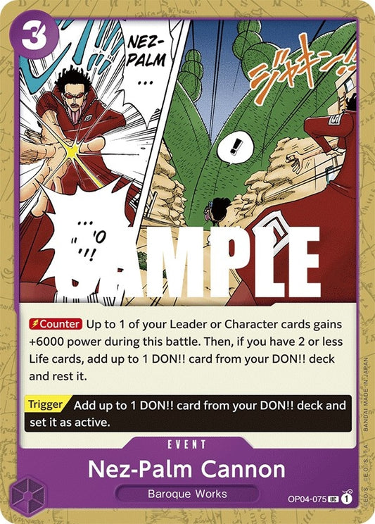 Image for Nez-Palm Cannon - One Piece Card Game