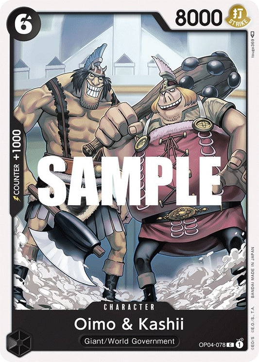 Image for Oimo & Kashii - One Piece Card Game