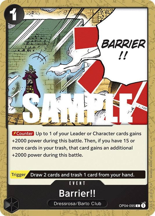 Image for Barrier!! - One Piece Card Game