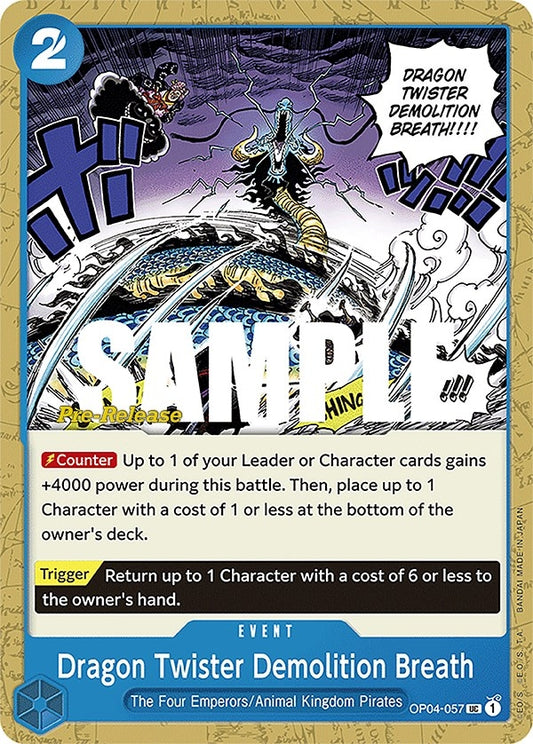 Image for Dragon Twister Demolition Breath - One Piece Card Game