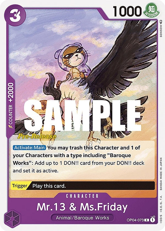 Image for Mr.13 & Ms.Friday - One Piece Card Game