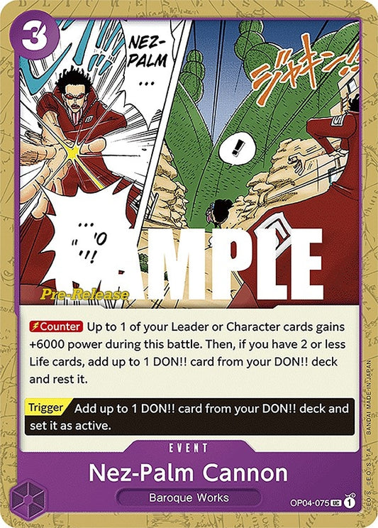 Image for Nez-Palm Cannon - One Piece Card Game